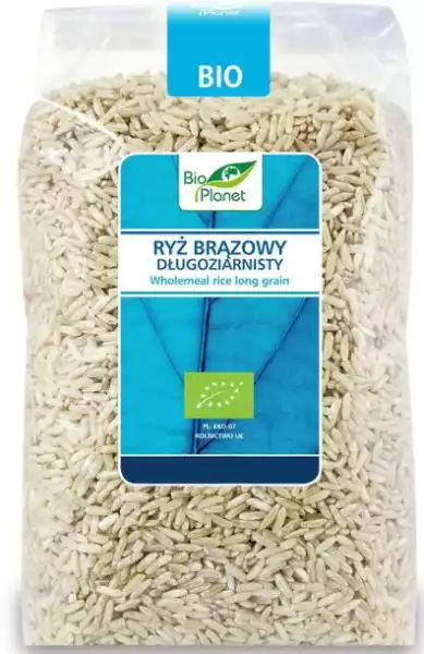 ﻿ryż Brązowy Długoziarnisty Bio 1 Kg - Bio Planet