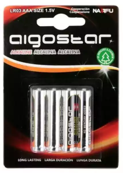 Bateria Alkaiczna Zestaw 4 Szt Aaa Lr03 Aigostar