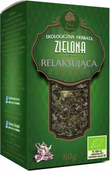 ﻿herbata Zielona Relaksująca Bio 80 G - Dary Natury