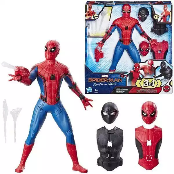 ﻿hasbro Duża Figurka Spiderman Dźwięki I Akcesoria E3567 Wyrzutnia Strzałek