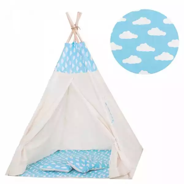 ﻿namiot Tipi Dla Dzieci Wigwam Błękitny W Chmury Xxl