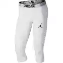 Męskie Spodnie Legginsy Air Jordan Dry 23 Alpha 3/4 Białe - 8922