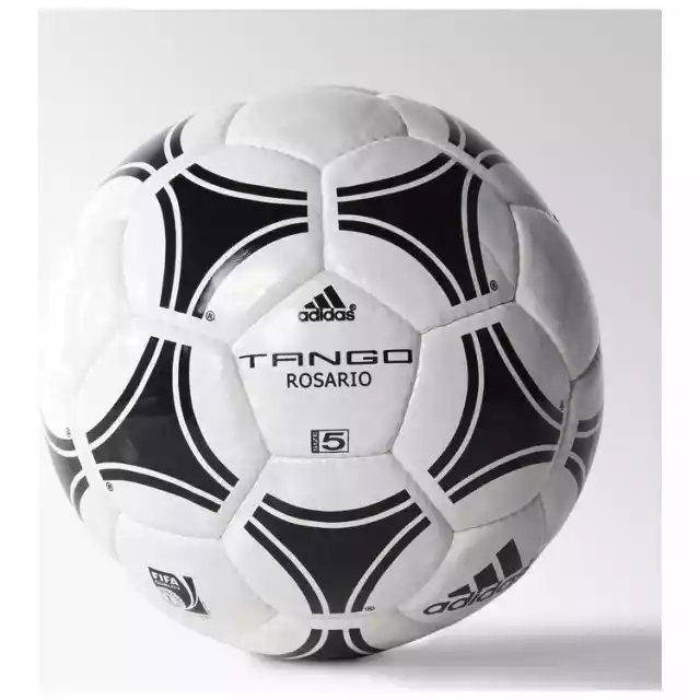 Piłka Nożna Adidas Tango Rosario Czarno-Biała Treningowa Meczowa