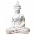 Figura Budda W Medytacji Biały Z Tajlandii 760G Wys. 27,5 Cm