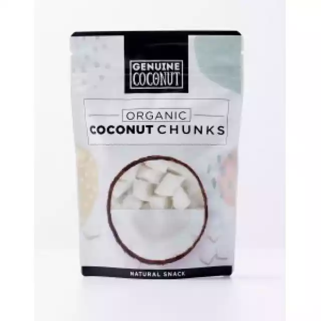 Kawałki Kokosa Świeże Bio 100 G Organic Genuine Coconut