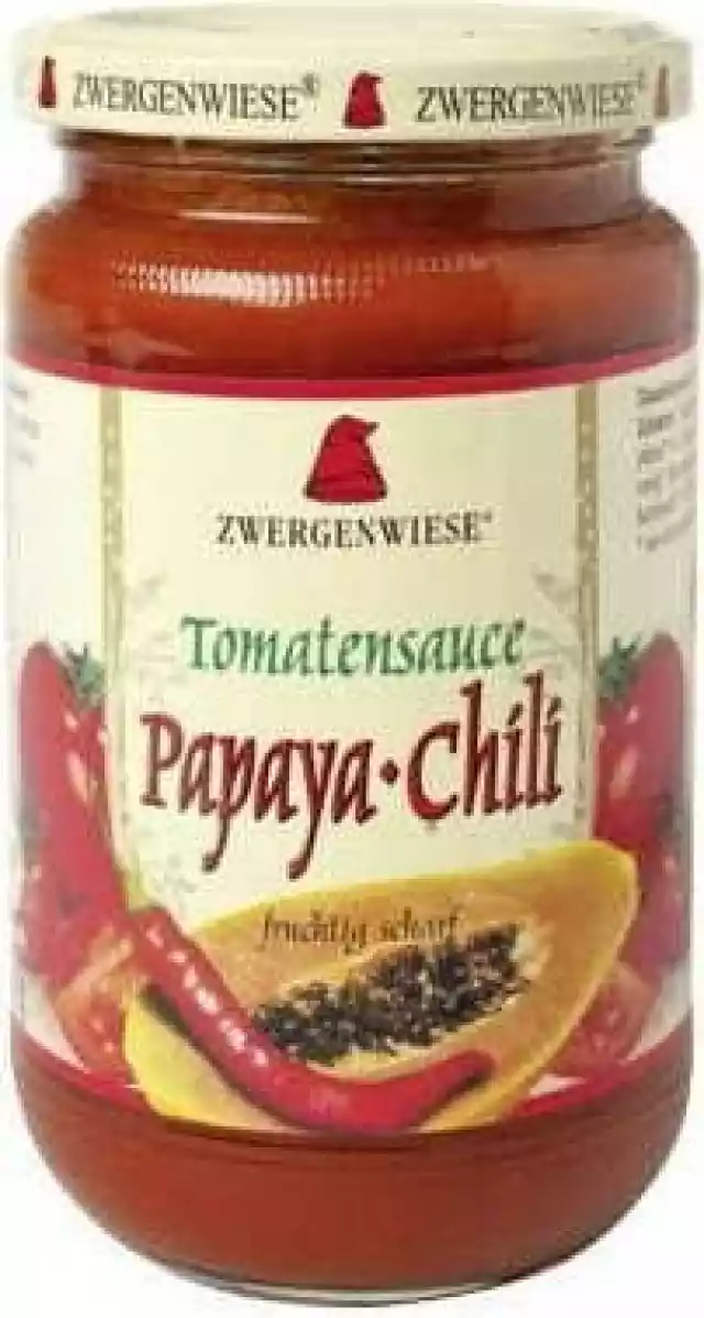 Sos Pomidorowy Papaya-Chili (Pikantny) Bezglutenowy Bio 350 G - 