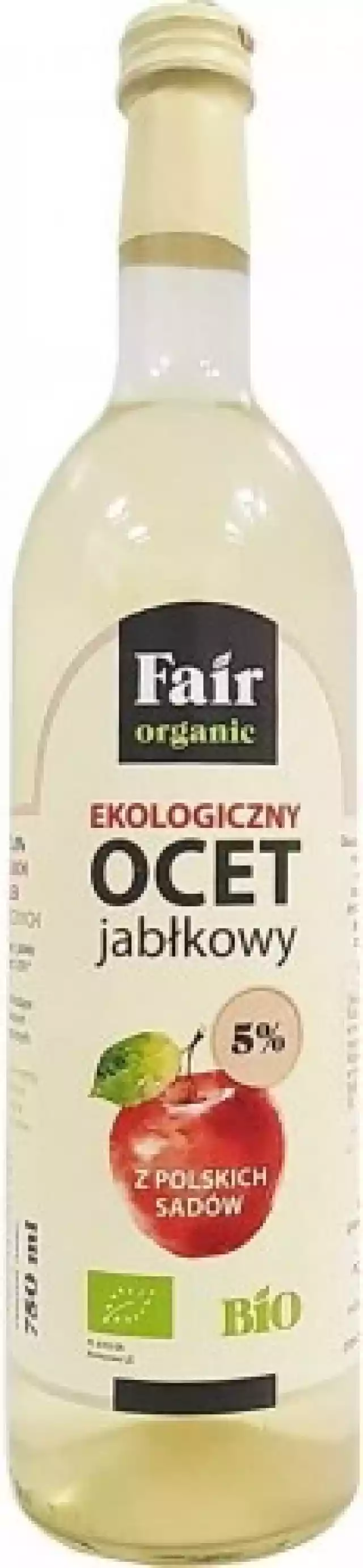 Ocet Jabłkowy Niefiltrowany 5 % Bio 750 Ml - Fair Organic
