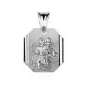 Srebrny Medalik Pr.925 - Święty Krzysztof