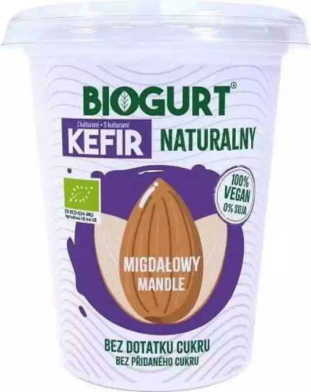 Biogurt Wegańska Fermentowana Alternatywa Kefiru Z Migdałów Bez 