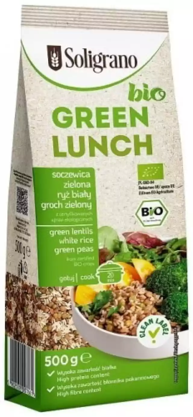 Mieszanka Na Lunch Z Soczewicą Zieloną (Green Lunch) Bio 500 G -