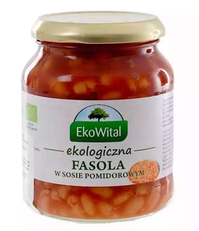 Ekowital − Fasola Biała W Sosie Pomidorowym Bio − 360 G