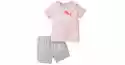 Puma Minicats Tee Short Set 845839-36 98 Różowy