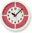 Zegar Ścienny Fun Pun Color 24,8 Cm Czerwony