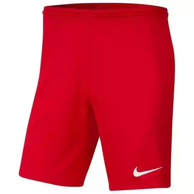 Spodenki Męskie Sportowe Nike Dri-Fit Park Iii Czerwone Poliestr
