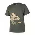 T-Shirt (Full Body Skeleton) - Bawełna - Olive Green - S (Ts-Fbs