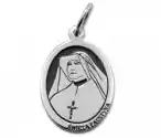 Medalik Srebrny Z Wizerunkiem Św. Siostry Faustyny Kowalskiej Me