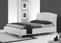 Łóżko Tapicerowane Ekoskórą Z Wezgłowiem - Pikowania - 160 X 200