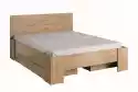 Łóżko Nowoczesne Z Wezgłowiem - 160 X 200 Cm - Dąb Artisan/biały