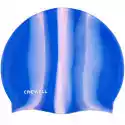 Czepek Pływacki Silikonowy Crowell Multi Flame Niebiesko-Różowy 