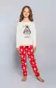 Malika Bawełniana Piżama Dla Dziewczynki Italian Fashion- Czerwo