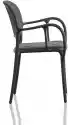 Krzesło Mila Tapicerowane Czarne