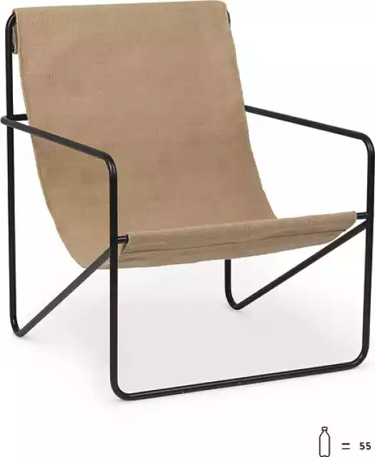 Krzesło Desert Czarna Rama Solid
