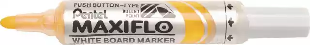 Marker Z Tłoczkiem Pentel Maxiflo M Do Białych Tablic, Kolor Żół