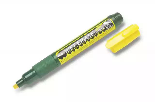 Marker Kredowy Pentel Wet Erase, Kolor Żółty