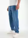 Spodnie Jeansowe Baggy Metoda Sport Classic Pocket Line Niebiesk
