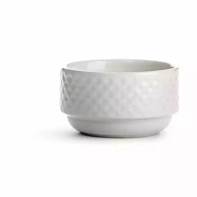 Miska / Salaterka Ceramiczna Sagaform Coffe Romb Biała