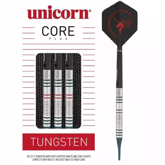 Rzutki Unicorn Core Plus Win Tungsten Darts 19G Soft Tip 04215