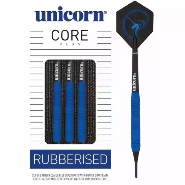 Rzutki Unicorn Core Plus Win Blue Brass Darts 18G Soft Tip 04252