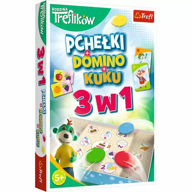 Gra 3W1 Pchełki Domino Kuku Trefliki1921 -