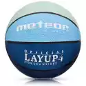 Piłka Do Koszykówki Meteor Layup Niebiesko-Szara