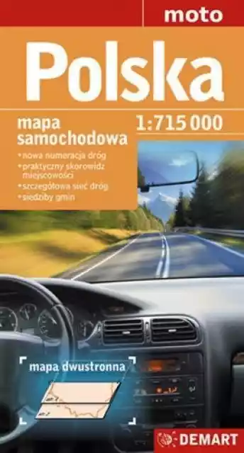 Polska Mapa Samochodowa 1:715 000 Wyd. 2017