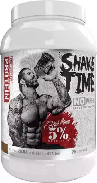 5% Nutrition - Shake Time, No Whey Real Food Protein, Chocolate,