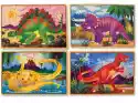 Dinozaury Puzzle 4 W 1