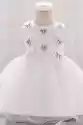 Biała Sukienka Na Chrzciny Z Motylkami 899