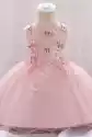 Jasno Różowa Sukienka Dla Dziewczynki Z Motylkami 899