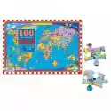 Eeboo Mapa Świata Puzzle 100 Elementów