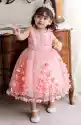 Jasno Różowa Sukienka Dla Dziewczynki Na Wesele, Na Urodziny 210
