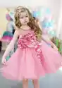 Dziecięca Sukienka Dla Dziewczynki W Pustynno Różowym Kolorze 19