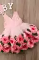 Sukienka Dla Dziewczynki Z Kwiatami - Różami 001