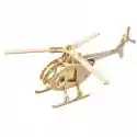 Helikopter Drewniane Puzzle Przestrzenne 3D