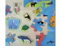 Zwierzęta Świata Puzzle Zestaw Z Figurkami