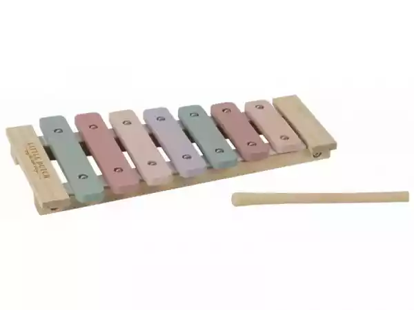 Różowe Cymbałki Drewniany Instrument