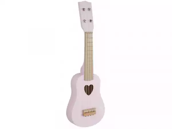 Różowa Gitara Drewniany Instrument