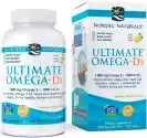 Nordic Naturals - Ultimate Omega D3, 1280Mg, Cytryna, 120 Kapsuł