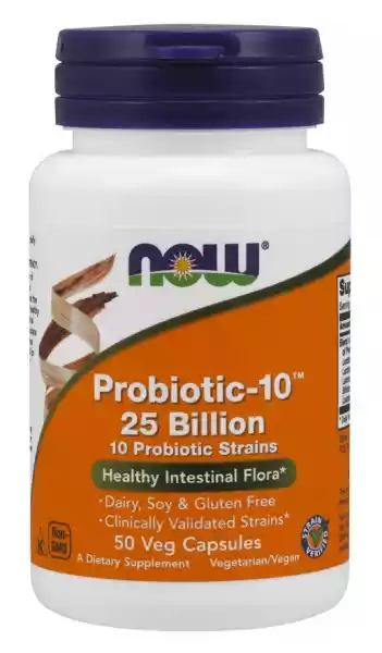 Now Foods - Probiotic-10, 25 Billion, Probiotyk, 50 Vkaps
