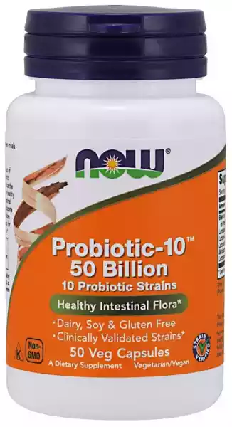 Now Foods - Probiotic-10, 50 Billion, Probiotyk, 50 Vkaps
